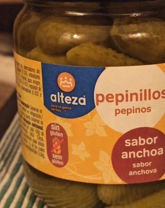 Pepinillos sabor anchoa
