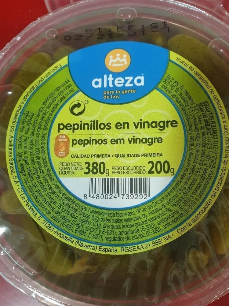 Pepinillos en vinagre