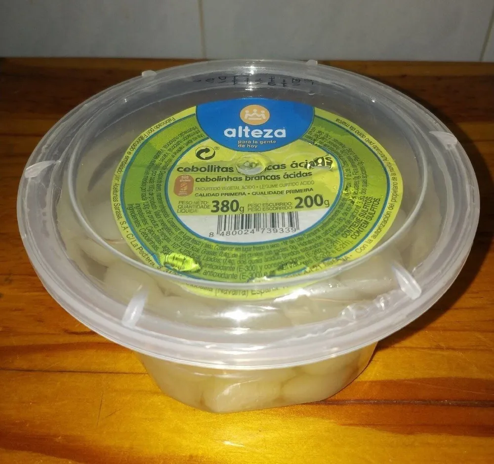 Cebollitas blancas ácidas