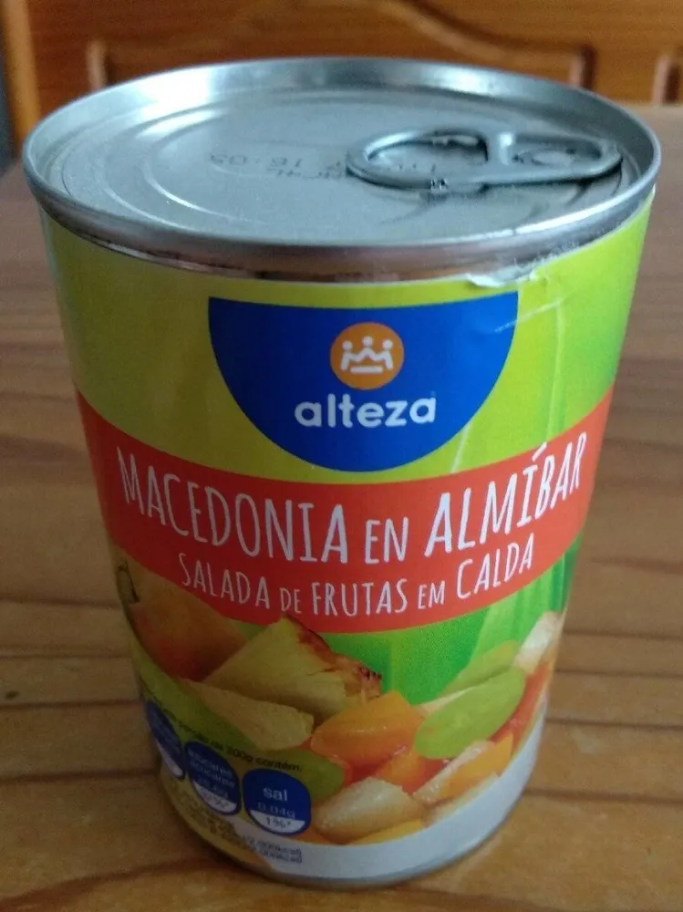 Macedonia en almíbar