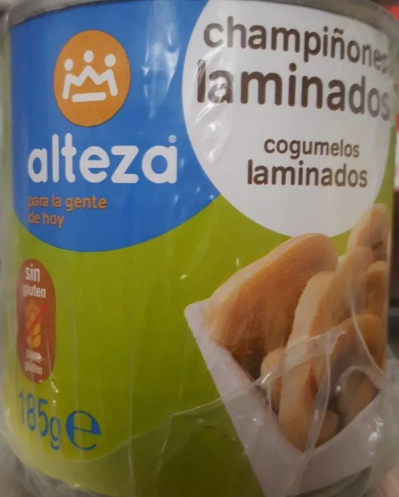 Champiñones laminados