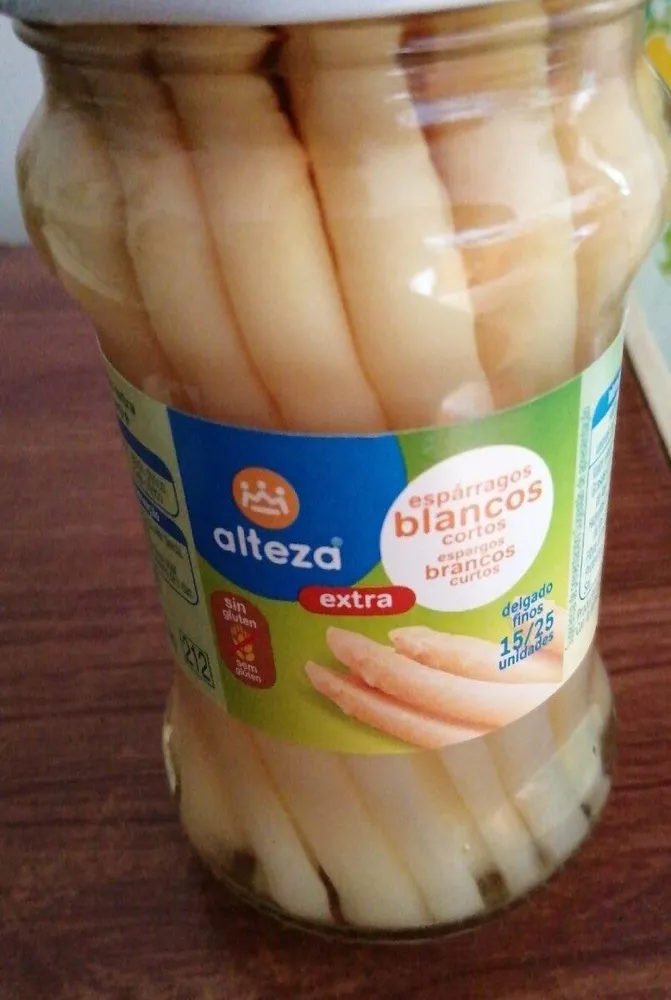 Espárragos blancos cortos
