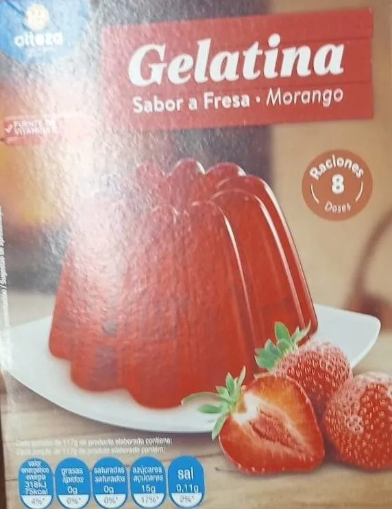 Gelatina sabor fresa