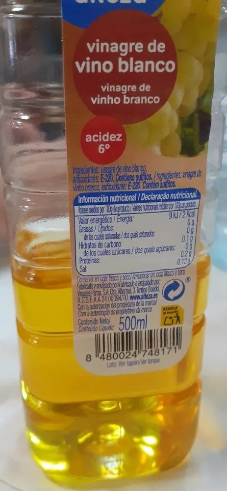 Vinagre de vino blanco