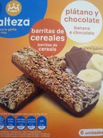 Barritas de cereales plátano y chocolate