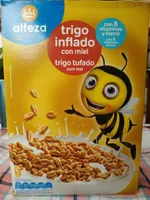 Trigo inflado con miel