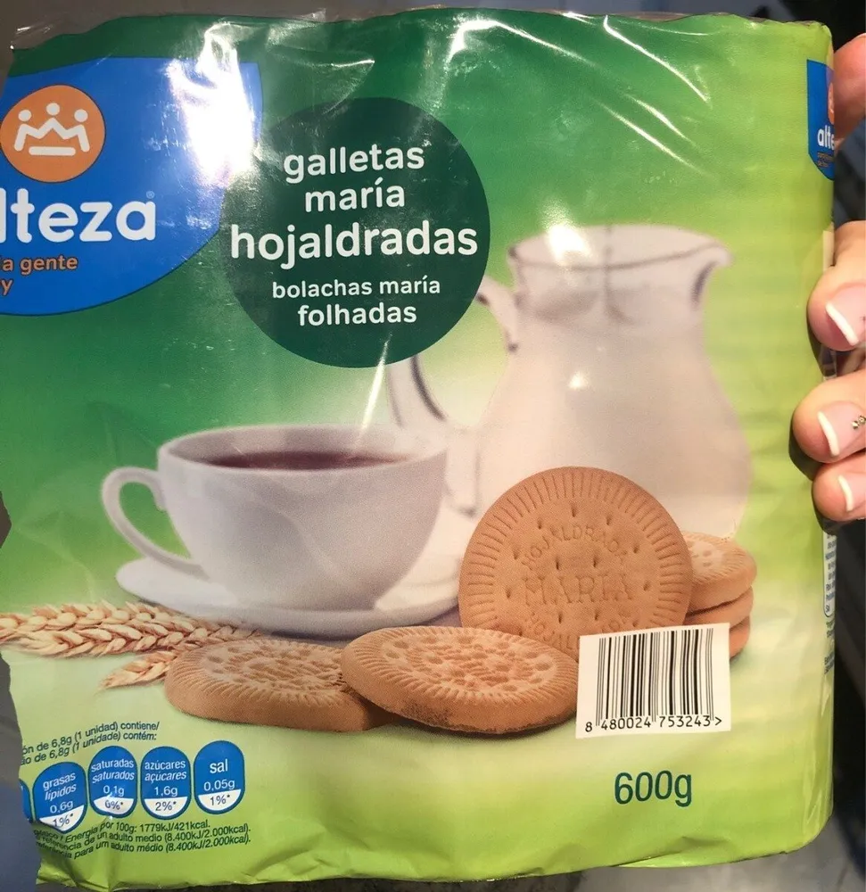 Galletas maría hojaldradas
