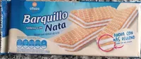 Barquillo relleno con nata