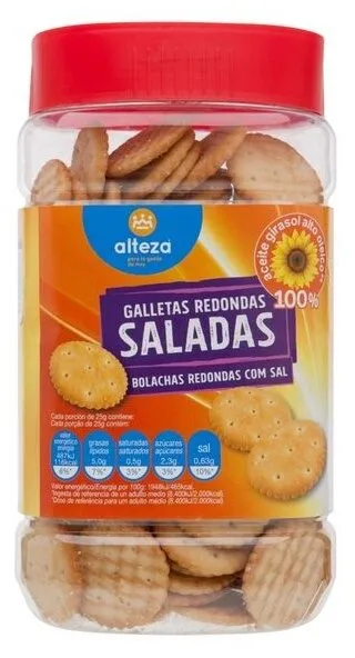 Galletas redondas saladas