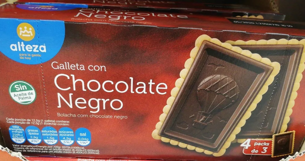 Galleta con Chocolate Negro