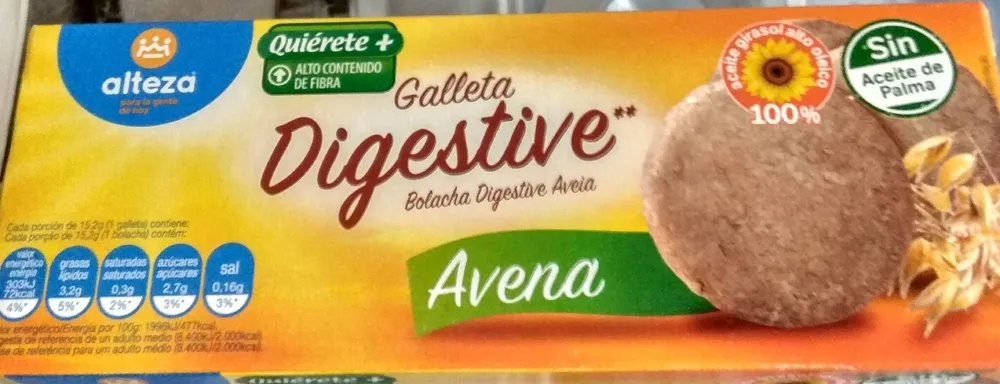Galletas digestive avena
