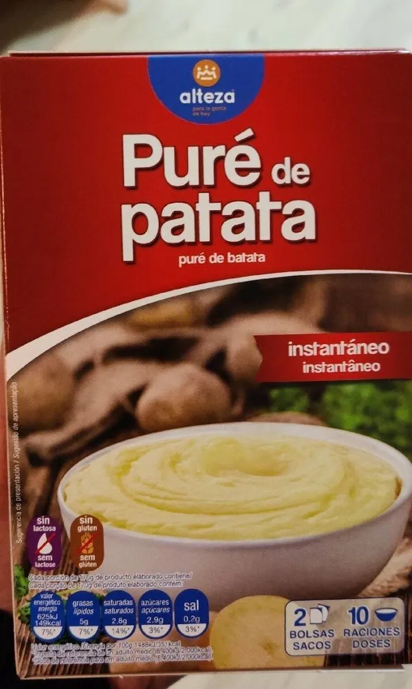 Puré de patata instantaneo