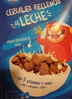 Cereales rellenos de leche