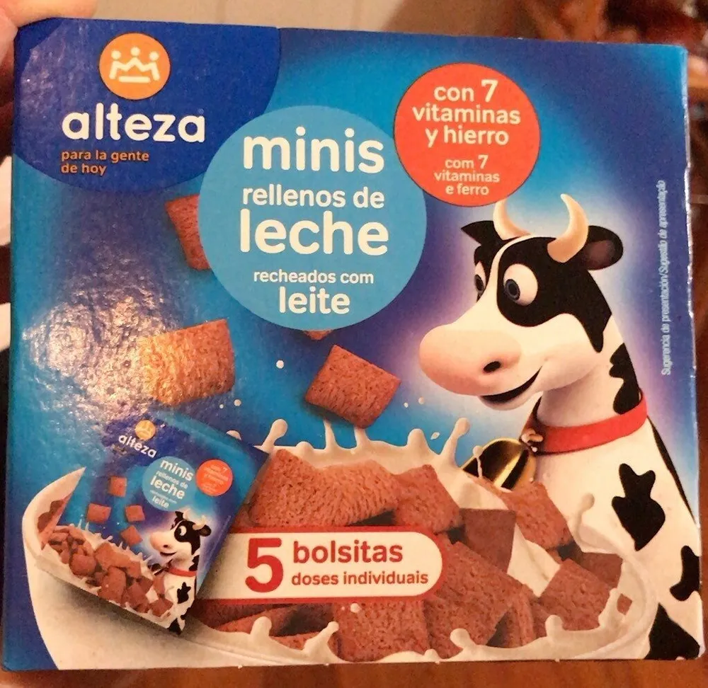 Minis rrellenos de leche