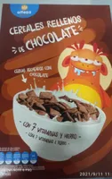 Cereales rellenos con chocolate