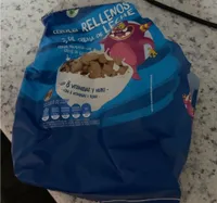 Cereales rellenos de crema de leche