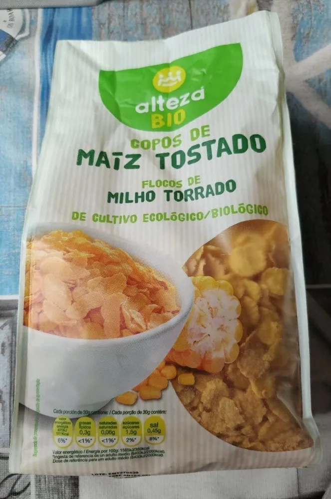 Copos de maíz tostado