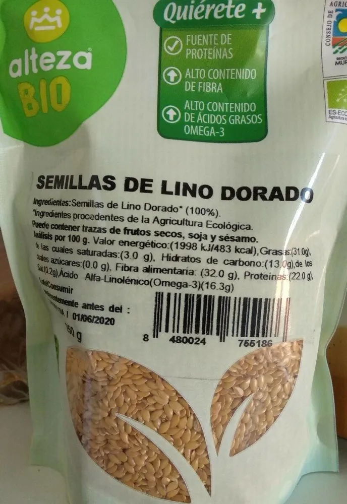 Semillas de lino dorado