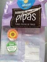 Barritas de pan con pipas