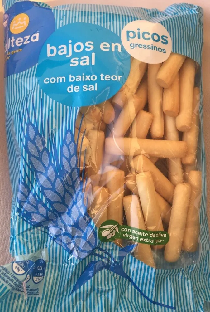 Picos gresinos bajos en sal