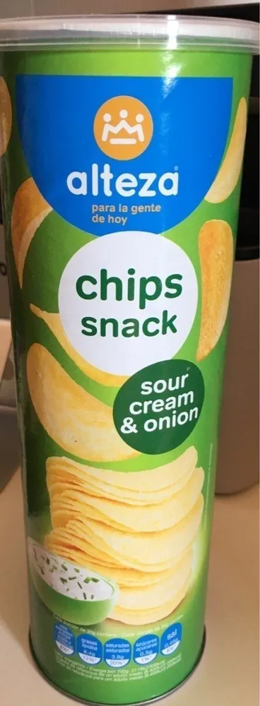 Chips snack sour cream & onion