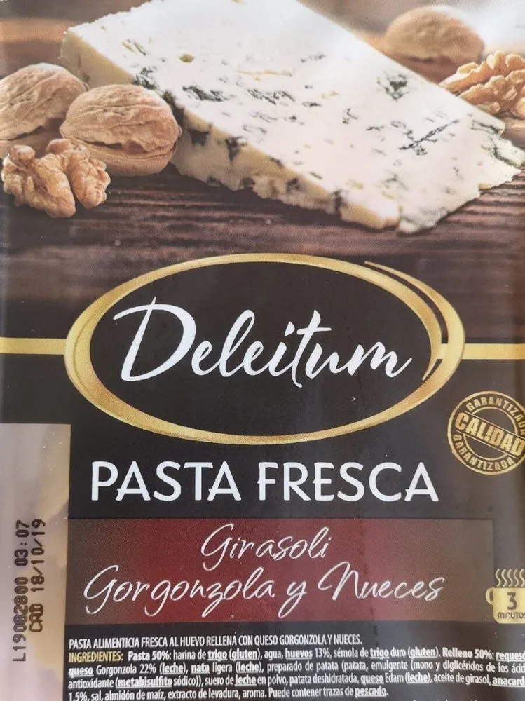 Girasoli gorgonzola y nueces