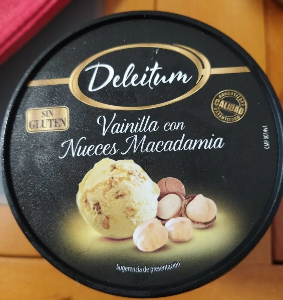 Helado Deleitum (vainilla y macadamia)