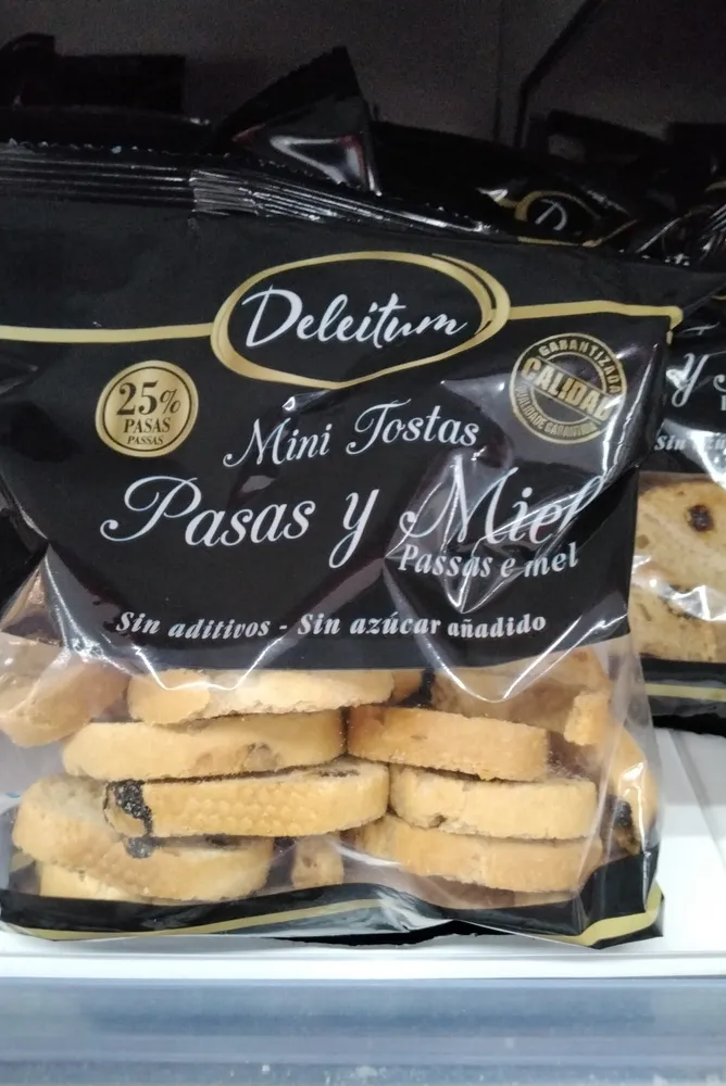 Mini Tostás Pasas y Miel