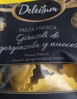Pasta fresca Girasoli  de gorgonzola y nueces