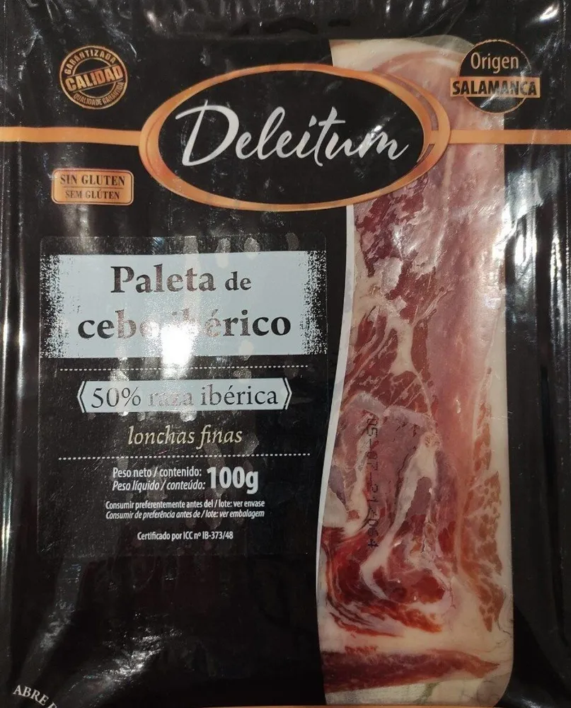 Paleta de cebo ibérico
