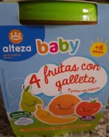 4 frutas con galleta