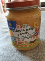 Baby verduras, pollo y arroz