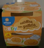 Natillas con galleta de Bebés
