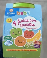 4 frutas con cereales