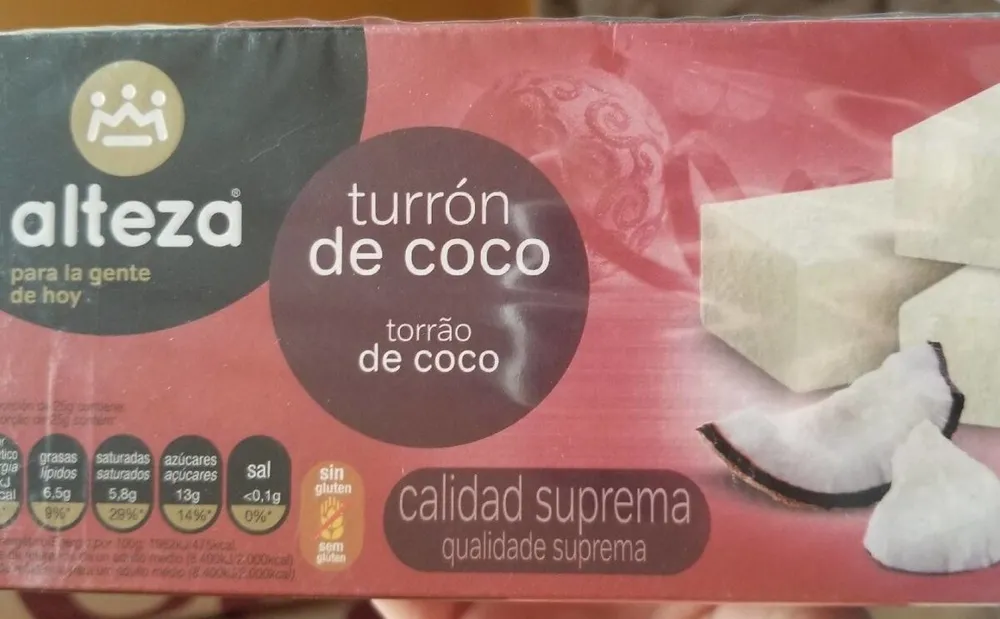 Turrón de coco