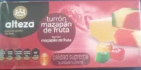 Turrón mazapán fruta