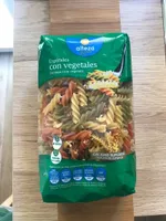 Espirales con vegetales
