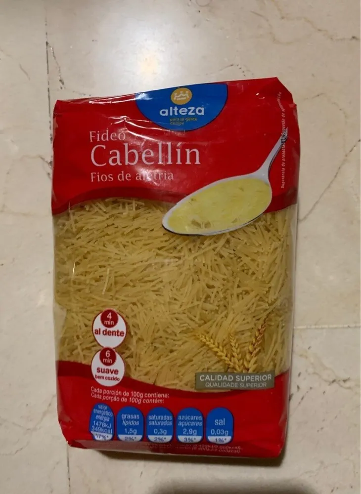 Fideo cabellín