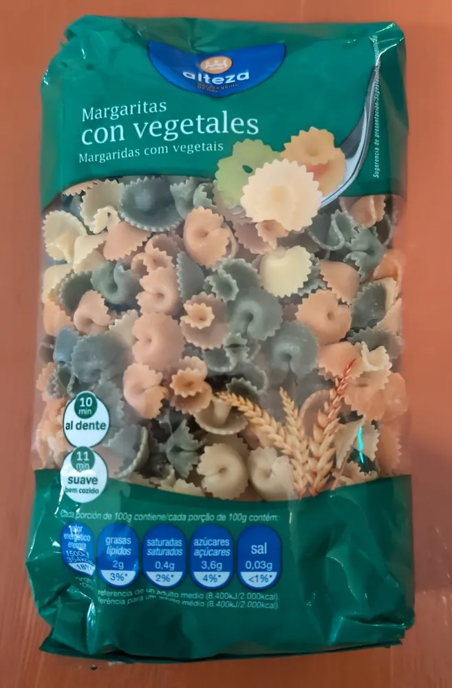 Margaritas con vegetales