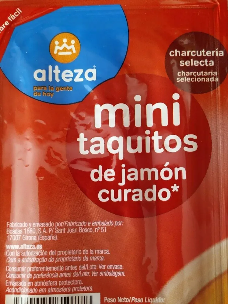 Mini taquitos de jamón curado