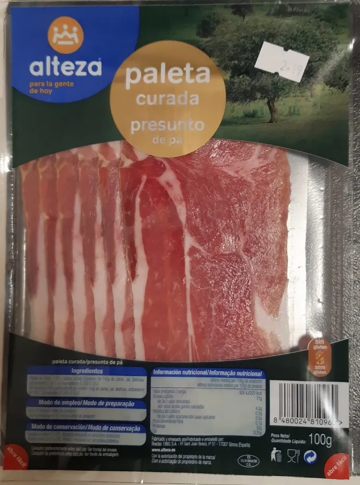 Paleta curada