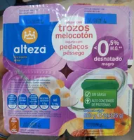 Yogur con trozos de melocotón