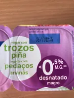 Yogurt con trozos de fruta