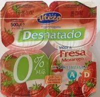 Yogur Desnatado sabor a Fresa con vitaminas A y D