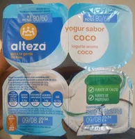 Yogur sabor coco