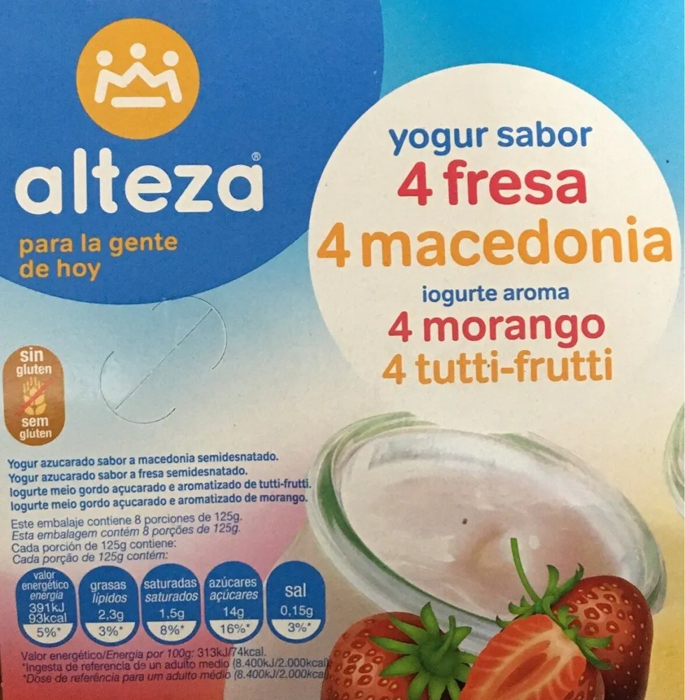 Yogures de sabores