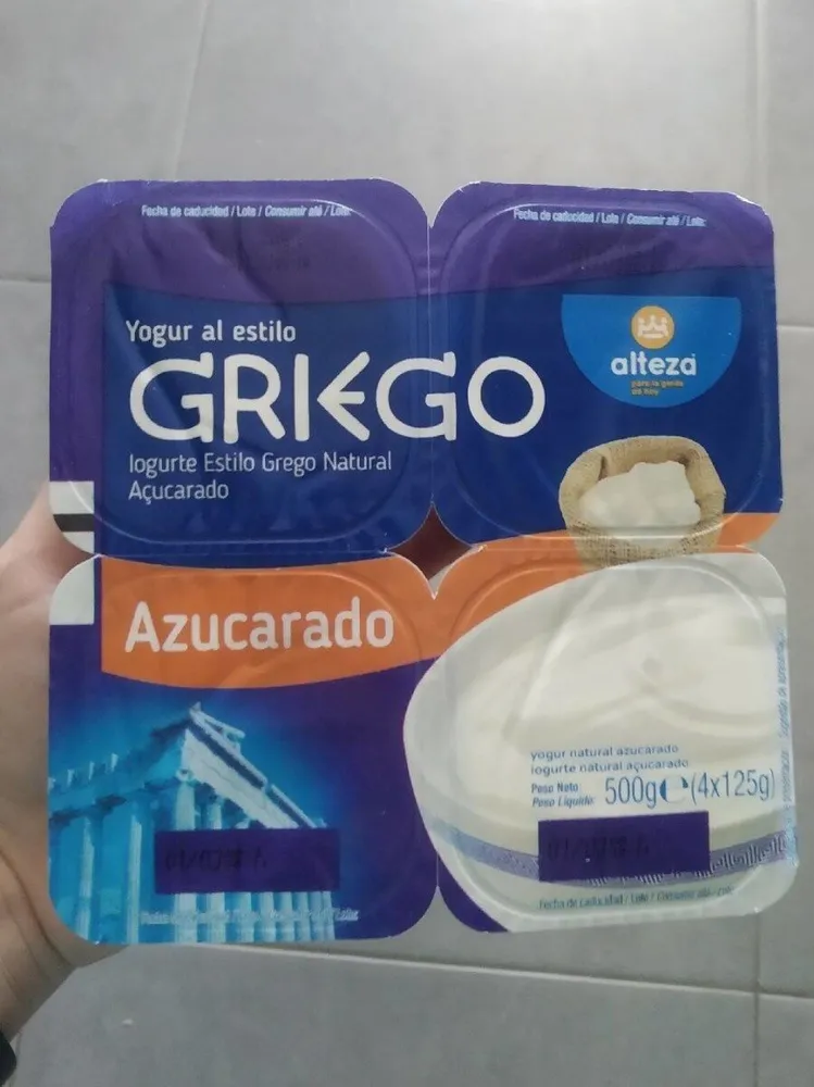 Yogur estilo griego azucarado