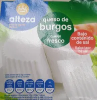 Queso de Burgos bajo en sal