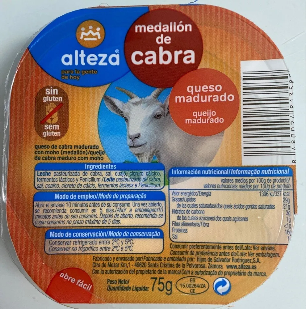 Medallón de cabra