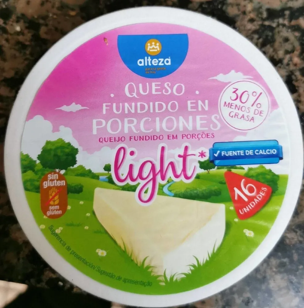 Queso fundido en porciones